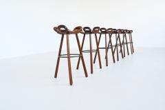  Confonorm Confonorm set of six Marbella brutalist bar stools Spain 1970 - 3944997