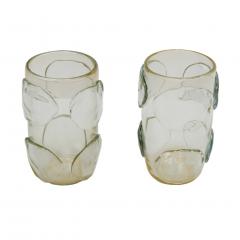  Constantini Mid Century Modern Costantini Murano Glass Italian Pair of Vases - 1141623