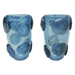  Constantini Murano Glass Pair of Mid Century Modern Costantini Murano Glass Italian Vases - 2040147