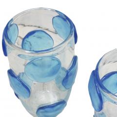  Constantini Pair of Mid Century Modern Costantini Murano Glass Italian Vases - 1667129