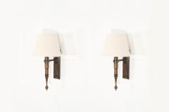  ControLight Pair of Custom French Single Library Sconce in Solid Brass 2000c  - 4696337