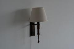  ControLight Pair of Custom French Single Library Sconce in Solid Brass 2000c  - 4696338
