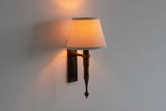  ControLight Pair of Custom French Single Library Sconce in Solid Brass 2000c  - 4696339