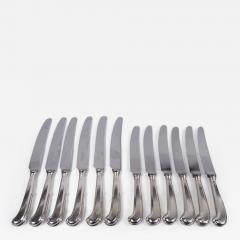  Cooper Brothers Sons Ltd Set of Cooper English Pistol Handled Knives with 6 Lunch 6 Dinner - 3826305