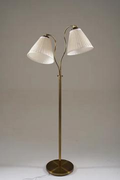  Corona Swedish Modern Floor Lamp in Brass by Corona 1940s - 3639437