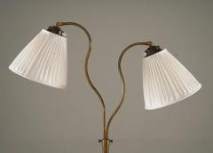  Corona Swedish Modern Floor Lamp in Brass by Corona 1940s - 3639468