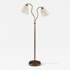  Corona Swedish Modern Floor Lamp in Brass by Corona 1940s - 3640248
