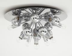  Cosack Leuchten Pair of 1970s Chrome Sputnik Lights - 998286