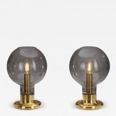  Cosack Leuchten Rare Glass Dome Table Lamps by Cosack Leuchten Germany 1970s - 3216892