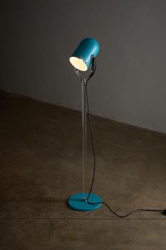  Cosack Leuchten Turquoise Metal and Plexiglass Floor Lamp 1970s - 4499414