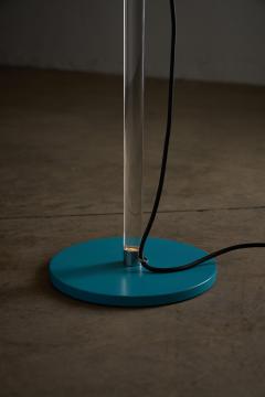  Cosack Leuchten Turquoise Metal and Plexiglass Floor Lamp 1970s - 4499415
