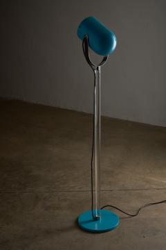  Cosack Leuchten Turquoise Metal and Plexiglass Floor Lamp 1970s - 4499416