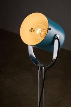  Cosack Leuchten Turquoise Metal and Plexiglass Floor Lamp 1970s - 4499419