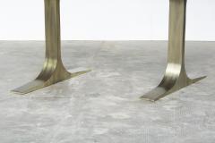  Costantini Design Ambrosi Live Edge Walnut Slab Table with Cast Bronze Bases - 2327080