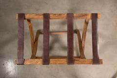  Costantini Design Argentine Rosewood Slung Leather Luggage Rack from Costantini Valerio in Stock - 3669044