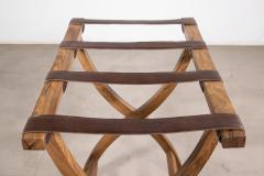  Costantini Design Argentine Rosewood Slung Leather Luggage Rack from Costantini Valerio in Stock - 3669054