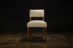  Costantini Design Beige Leather Dining Chair in Ivorywood by Costantini Bruno In Stock - 4760610