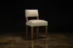  Costantini Design Beige Leather Dining Chair in Ivorywood by Costantini Bruno In Stock - 4760612