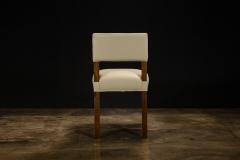  Costantini Design Beige Leather Dining Chair in Ivorywood by Costantini Bruno In Stock - 4760613