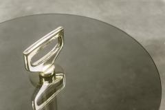  Costantini Design Bellance Occasional Cigarette Table in Cast Bronze and Glass by Costantini - 3867447