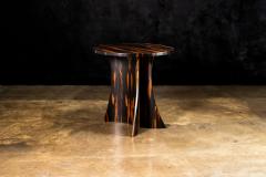  Costantini Design Bent Wood Macassar Ebony Round Table by Costantini Andino 20 Dia In Stock  - 2836917