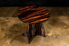  Costantini Design Bent Wood Macassar Ebony Round Table by Costantini Andino 20 Dia In Stock  - 2836922