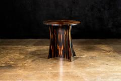  Costantini Design Bent Wood Macassar Ebony Round Table by Costantini Andino 20 Dia In Stock  - 3841808