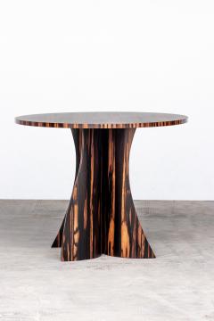  Costantini Design Bentwood Round Side Table in Macassar Ebony by Costantini Andino - 4690302