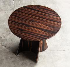  Costantini Design Bentwood Round Side Table in Macassar Ebony by Costantini Andino - 4690303