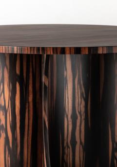  Costantini Design Bentwood Round Side Table in Macassar Ebony by Costantini Andino - 4690304
