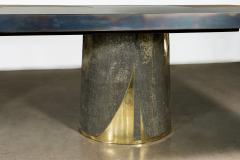  Costantini Design Bronze Steel Twin Pedestal Dining Table from Costantini Benone - 4537497