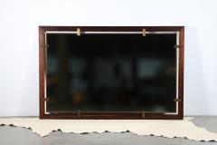  Costantini Design Bronze and Macassar Ebony Floating Frame Modern Wall Mirror by Costantini Marco - 2694512