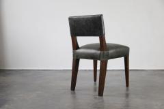  Costantini Design Bruno Low Dining Side Chair in Argentine Rosewood and Leather from Costantini - 1879064
