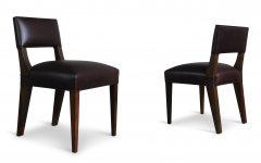  Costantini Design Bruno Low Side Chair in Argentine Rosewood and Leather from Costantini - 1563834