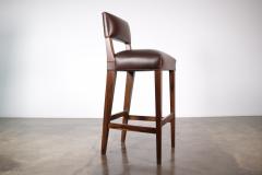  Costantini Design Bruno Stool from Costantini in Argentine Rosewood and Leather - 3603389
