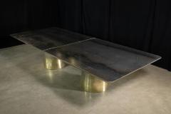  Costantini Design Cast Bronze Iron Twin Pedestal Dining Table from Costantini Benone - 4535052