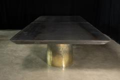  Costantini Design Cast Bronze Iron Twin Pedestal Dining Table from Costantini Benone - 4535053