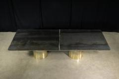  Costantini Design Cast Bronze Iron Twin Pedestal Dining Table from Costantini Benone - 4535057