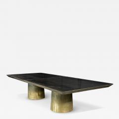  Costantini Design Cast Bronze Iron Twin Pedestal Dining Table from Costantini Benone - 4535183