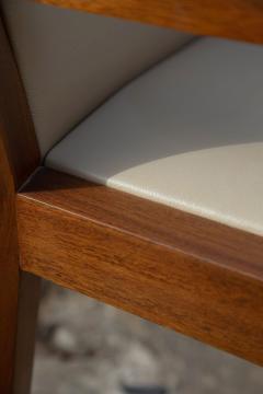  Costantini Design Contemporary Armchair in Exotic Wood and Wrapped Leather by Costantini Giovanni - 2340095