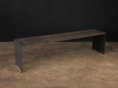  Costantini Design Contemporary Coffee Table in Walnut Burl and Burnished Steel by Costantini Vinn - 4642235