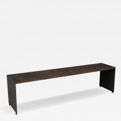  Costantini Design Contemporary Coffee Table in Walnut Burl and Burnished Steel by Costantini Vinn - 4642558