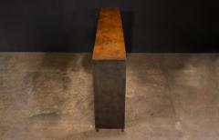  Costantini Design Contemporary Console Table in Walnut Burl and Burnished Metal x Costantini Vinn - 4639399