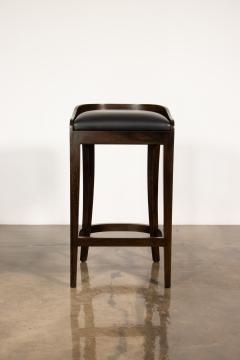  Costantini Design Contemporary Counter Stool in Wood and Leather by Costantini Pia In Stock  - 3312561