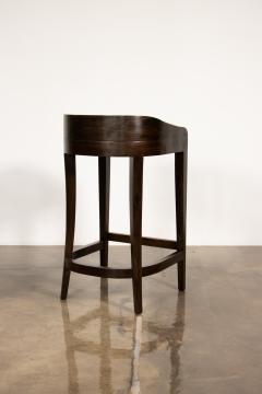  Costantini Design Contemporary Counter Stool in Wood and Leather by Costantini Pia In Stock  - 3312562