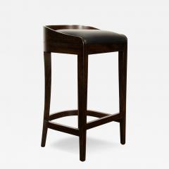  Costantini Design Contemporary Counter Stool in Wood and Leather by Costantini Pia In Stock  - 3315653
