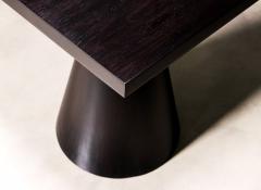  Costantini Design Ebonized Oak Modern Wood Black Square Dining Table by Costantini Serena - 2683172
