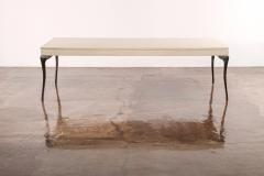  Costantini Design Enzio Cast Bronze and Wood Coffee Table from Costantini - 3171308