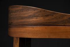  Costantini Design Exotic Contemporary Wood Stool in Pavoni Leather by Costantini Pia In Stock - 4134614