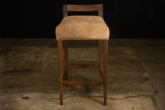  Costantini Design Exotic Wood Contemporary Stool in Hair Hide from Costantini Umberto In Stock - 4414230